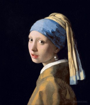 La Jeune Fille à la Perle Johannes Vermeer Peinture à l'huile